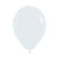 White Solid Latex Balloons Pack of 100