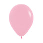 Pink Solid 45cm Latex Balloons Pack of 6