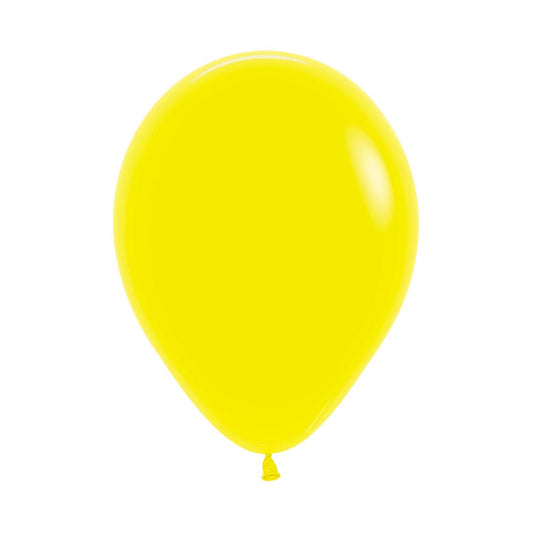 Yellow Solid 12.5cm Latex Balloons Pack of 100