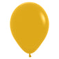 Mustard Yellow Solid 12.5cm Latex Balloons Pack of 10