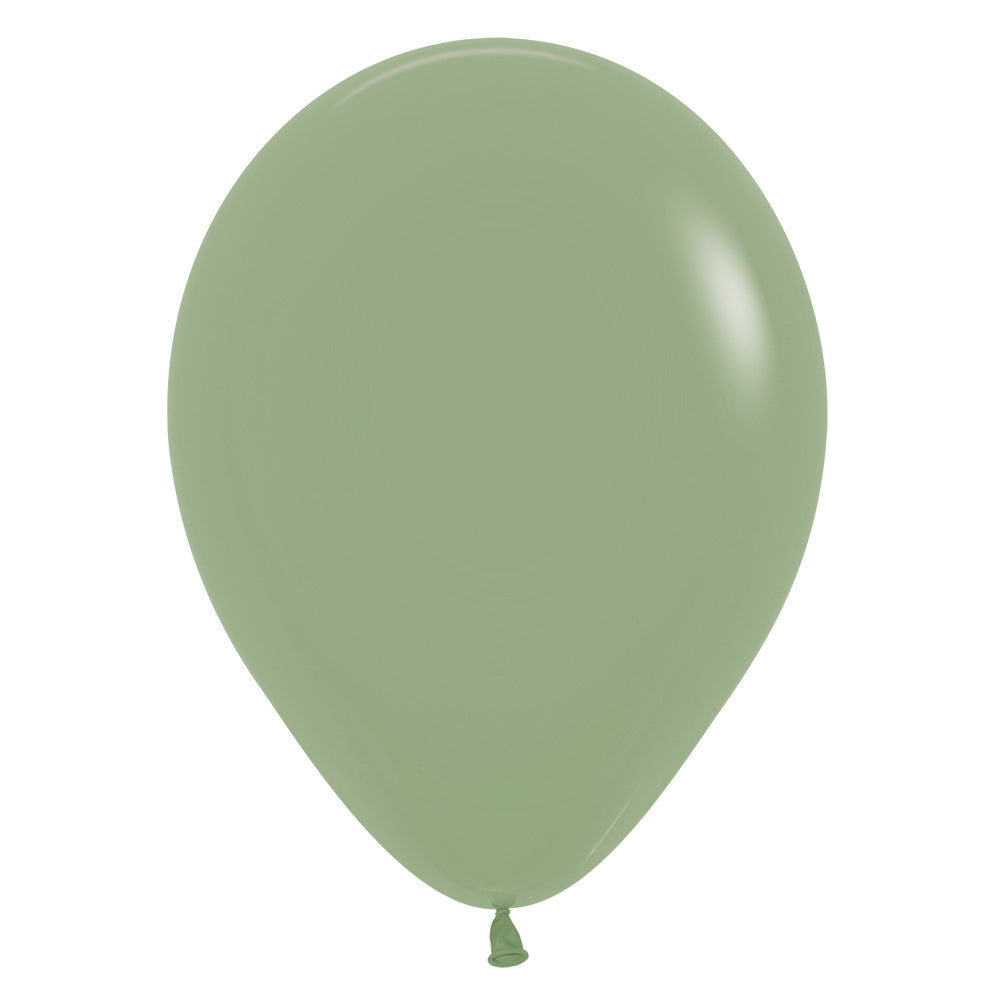 Eucalyptus Green Solid 12.5cm Latex Balloons Pack of 100