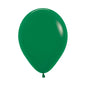 Forest Green Solid 12.5cm Latex Balloons Pack of 100