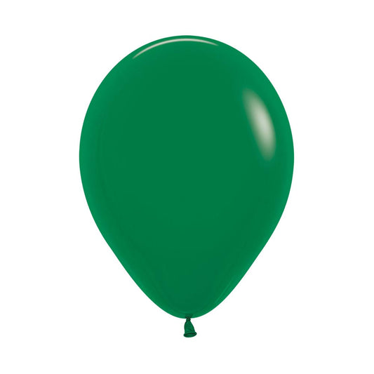 Forest Green Solid 12.5cm Latex Balloons Pack of 10