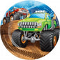 Monster Truck Paper Dessert Plates Pack of 8