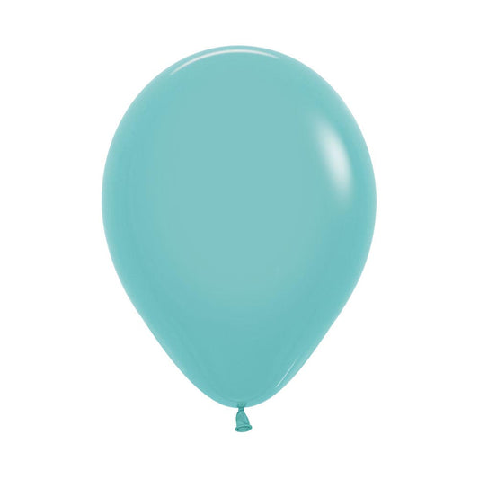 Aquamarine Blue Solid Latex Balloons Pack of 100