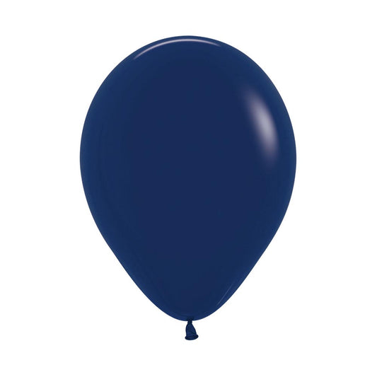 Navy Blue Solid 12.5cm Latex Balloons Pack of 100