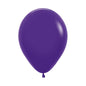 Violet Solid 12.5cm Latex Balloons Pack of 10