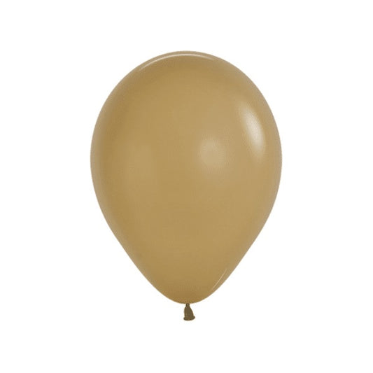 Latte Brown Solid 12.5cm Latex Balloons Pack of 100