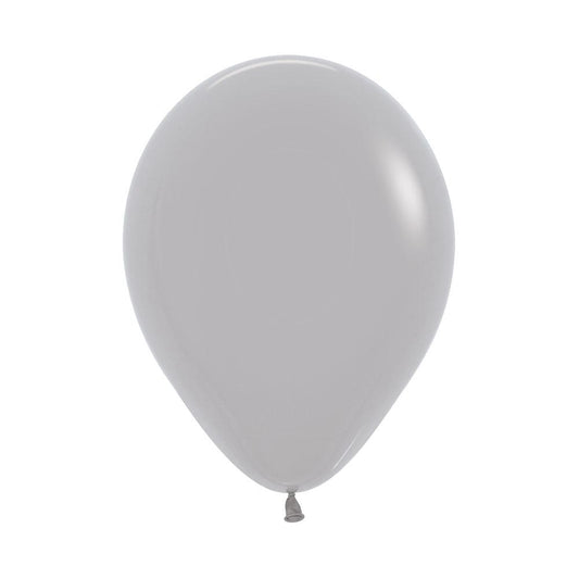 Grey Solid 12.5cm Latex Balloons Pack of 100