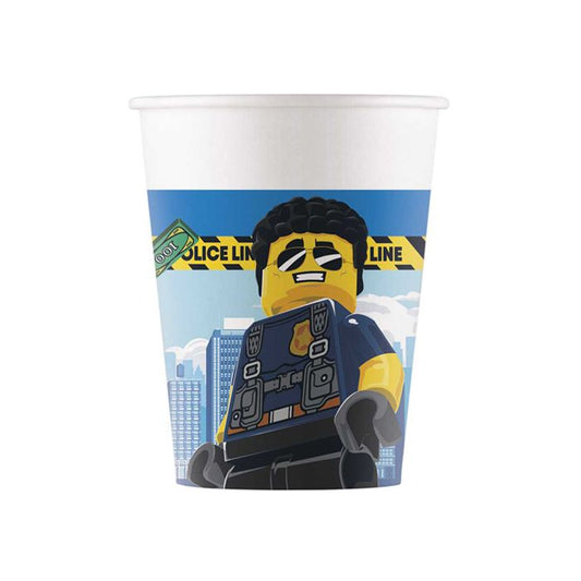 Lego City Paper Cups Pack of 8