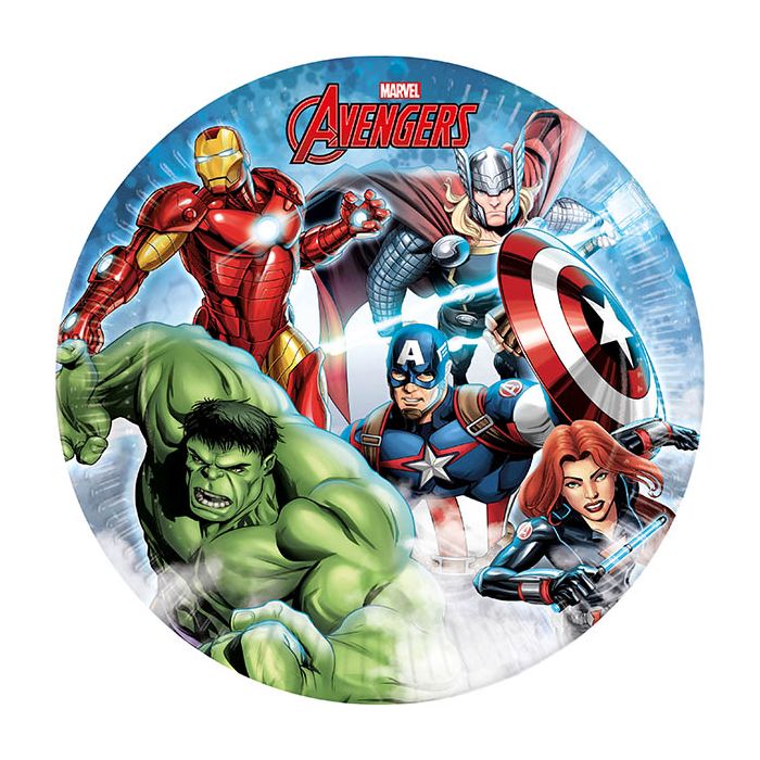 Avengers Paper Plates Pack of 8