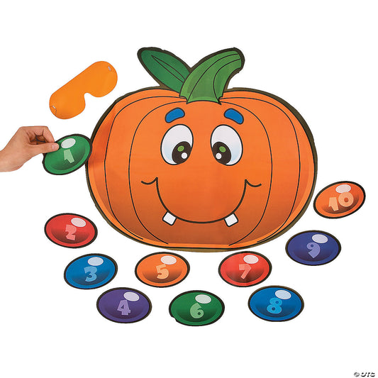 Silly Pin the Nose on the Pumpkin Paper Halloween Party Game