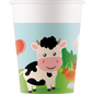 Farm Party Paper Cups Pack of 8