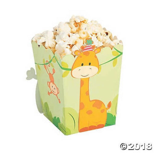 Safari Mini Popcorn Boxes Pack of 24