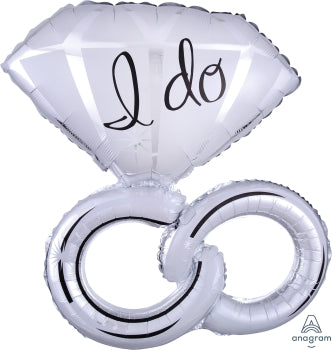 Wedding Rings Supershape Foil Balloon