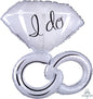 Wedding Rings Supershape Foil Balloon