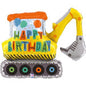 Construction Excavator Foil Balloon