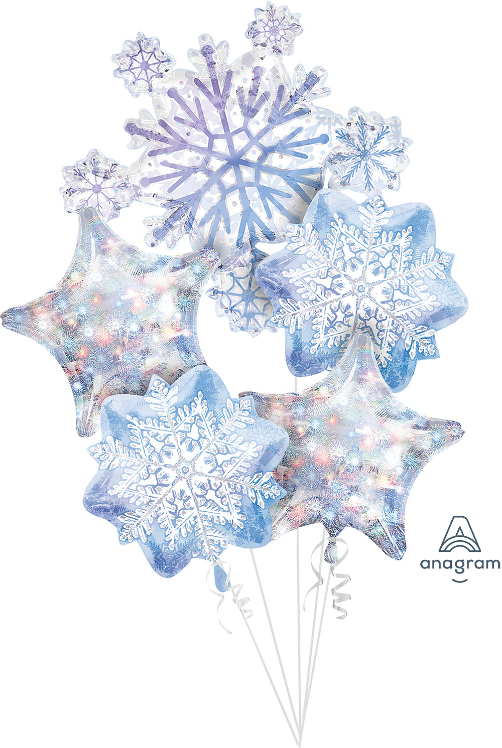 Snowflakes Foil Balloon Set