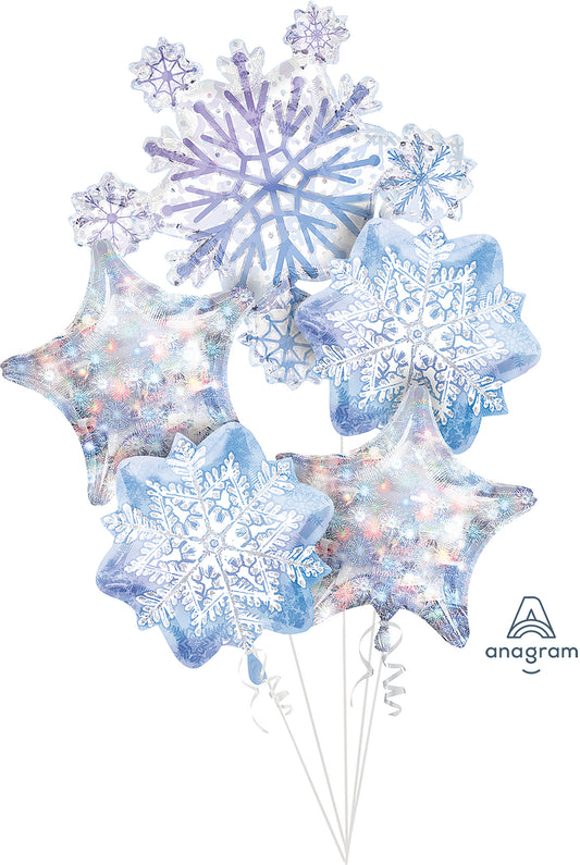 Snowflakes Foil Balloon Set