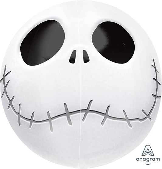 Skeleton Jack Orb Foil Balloon