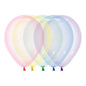 Crystal Pastel Clear Assorted Latex Balloons Pack of 100