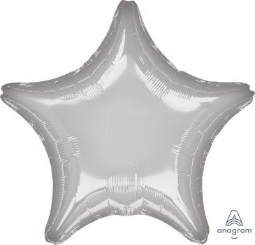 Metallic Silver Star 45cm Foil Balloon