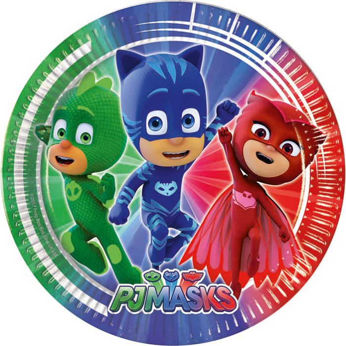 PJ Masks Paper Plates Pack of 8