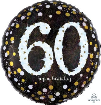 Happy 60th Birthday 45cm Foil Balloon