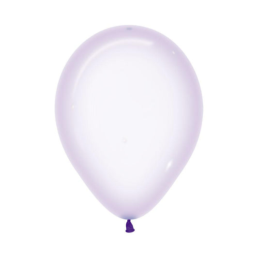 Crystal Clear Pastel Lilac 12.5cm Latex Balloons Pack of 100