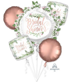 Love & Leaves Bridal Shower Foil Balloon Set