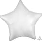 Satin Luxe White Satin Star 45cm Foil Balloon