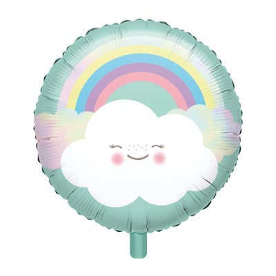 Rainbow & Cloud 45cm Foil Balloon