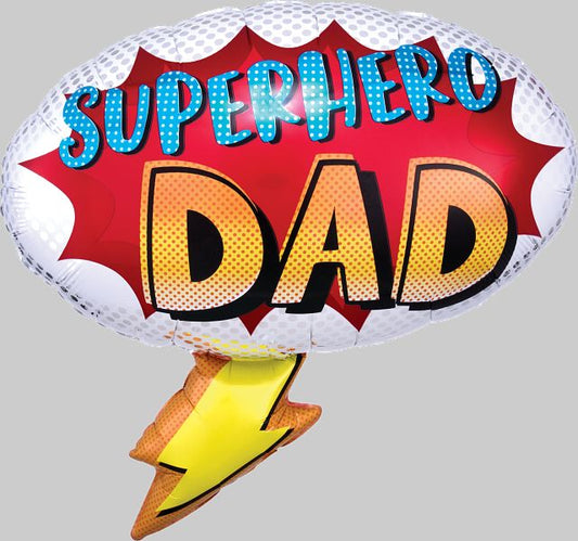 Superhero Dad Supershape Foil Balloon