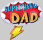 Superhero Dad Supershape Foil Balloon