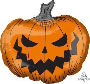 Pumpkin Smile Supershape Foil Balloon