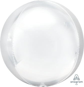 White Orb Foil Balloon