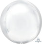 White Orb Foil Balloon