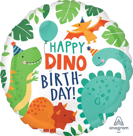 Dinomite Dinosaur 45cm Foil Balloon