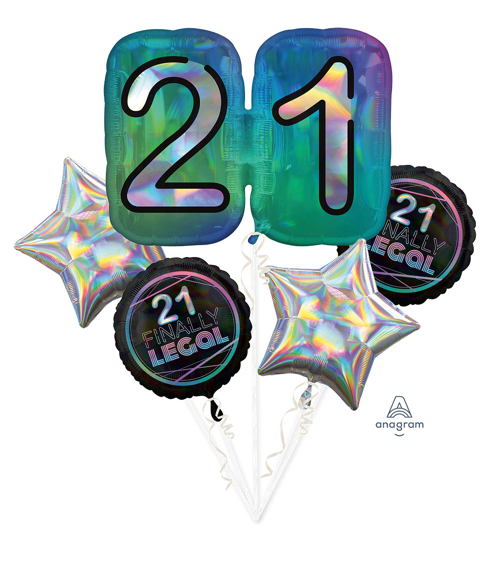 Finally 21 Foil Balloon Set