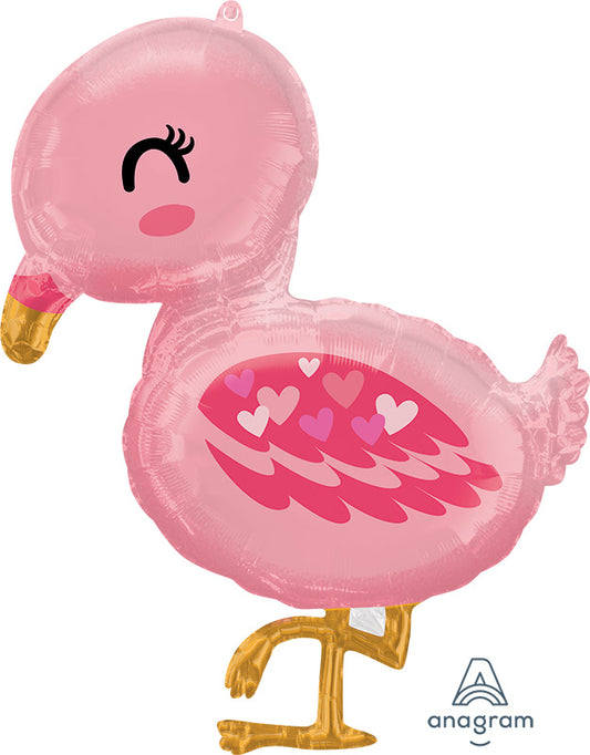 Flamingo Baby Supershape Foil Balloon