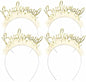 Bride To Be "Bridesmaids" Headbands Gold Pack of 4