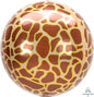 Giraffe Print Orb Foil Balloon