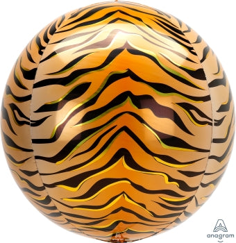 Tiger Orb Foil Balloon