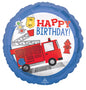 First Responder Happy Bday 45cm Foil Balloon