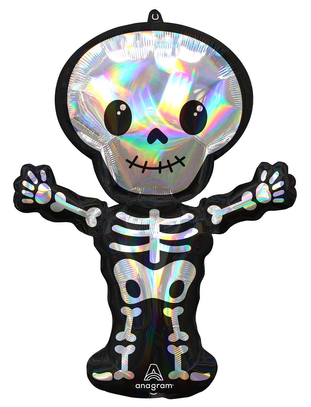 Iridescent Skeleton Supershape Foil Balloon