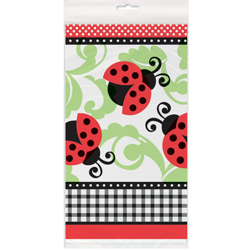 Lively Ladybug Plastic Tablecover