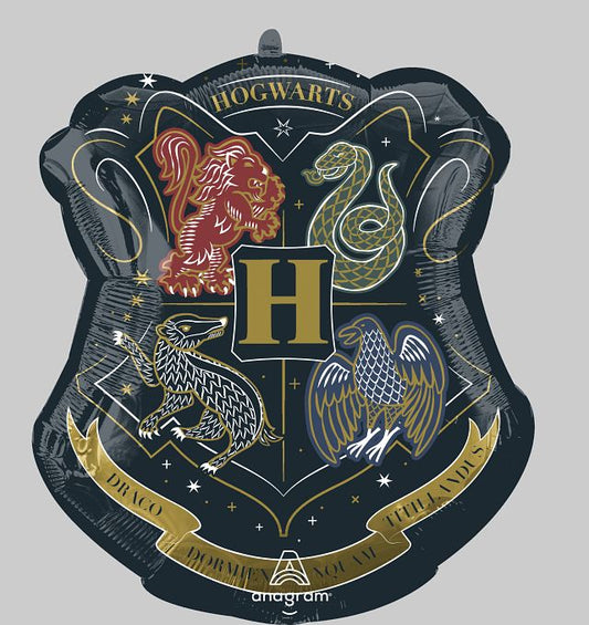 Harry Potter Hogwarts Crest Supershape Foil Balloon