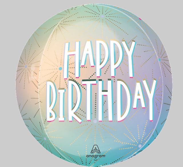 Pastel Dream Birthday Orb Foil Balloon