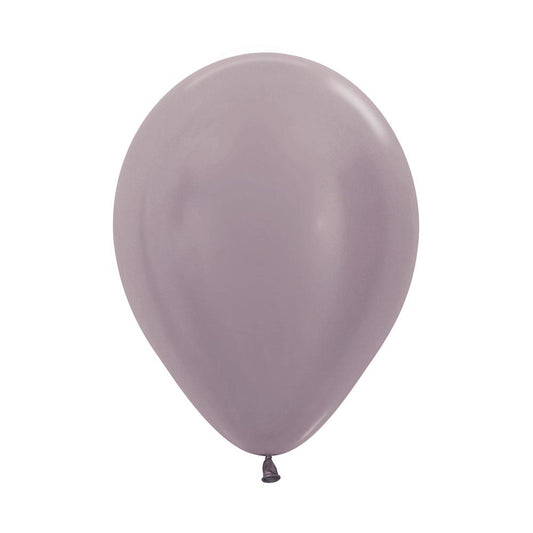 Satin Pearl Grey 12.5cm Latex Balloons Pack of 100