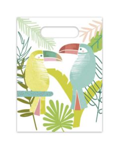 Tropical Toucan Plastic Party Bags Pack of 6